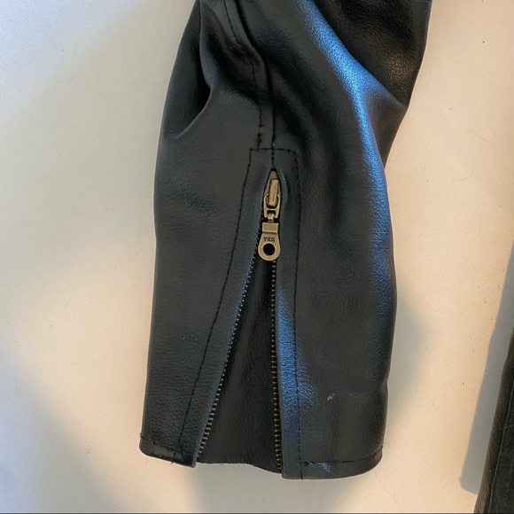 REAL LEATHER Brand men's leather biker motorcycle jacket size 40 - Picture 15 of 15